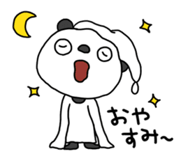The Marshmallow panda 2 (Greeting) sticker #13839616