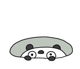 The Marshmallow panda 2 (Greeting) sticker #13839619