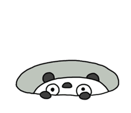 The Marshmallow panda 2 (Greeting) sticker #13839619