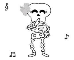 Boonme skeleton (step dance) - Animated sticker #13839872