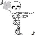 Boonme skeleton (step dance) - Animated
