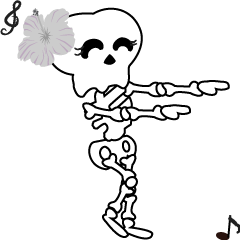 Boonme skeleton (step dance) - Animated