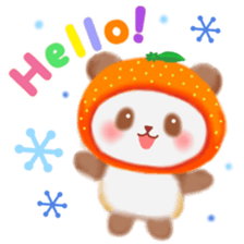 orange panda sticker #13839943