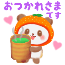 orange panda sticker #13839945
