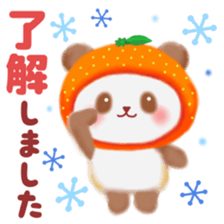 orange panda sticker #13839946