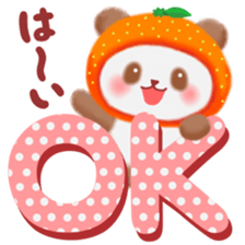 orange panda sticker #13839947