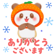 orange panda sticker #13839949