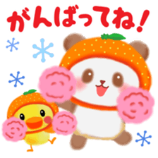 orange panda sticker #13839952