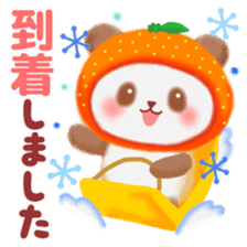 orange panda sticker #13839956