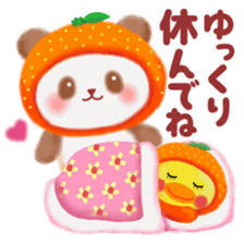 orange panda sticker #13839959
