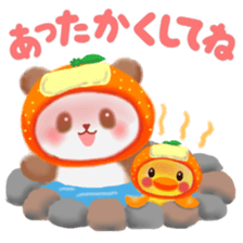 orange panda sticker #13839961