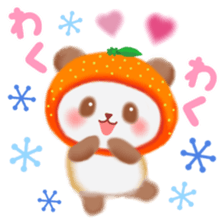 orange panda sticker #13839963