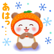 orange panda sticker #13839964