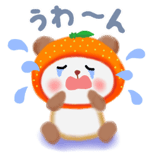 orange panda sticker #13839967