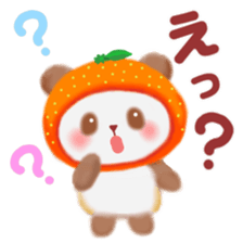 orange panda sticker #13839968