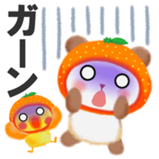 orange panda sticker #13839969