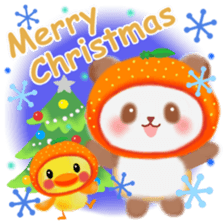 orange panda sticker #13839971