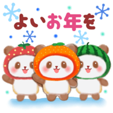 orange panda sticker #13839973