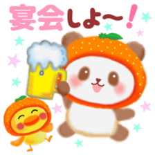 orange panda sticker #13839977