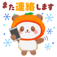 orange panda sticker #13839979