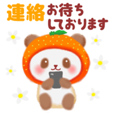 orange panda sticker #13839980