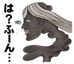 Sketches of Girls are Singing on Slopes sticker #13839994