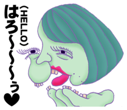 Sketches of Girls are Singing on Slopes sticker #13840005