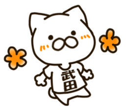 TAKEDA-cat sticker #13840397