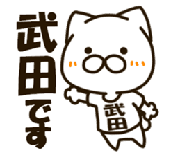 TAKEDA-cat sticker #13840407