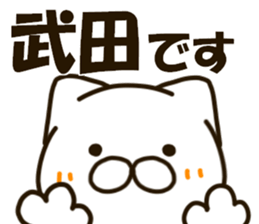 TAKEDA-cat sticker #13840408
