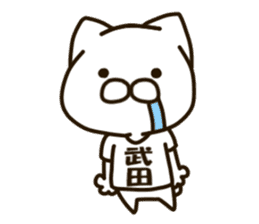 TAKEDA-cat sticker #13840412