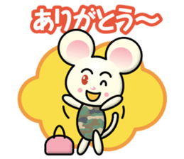 naughty mini rabbit & mouse sticker #13841546