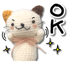 Cat including the knitting sticker #13841578