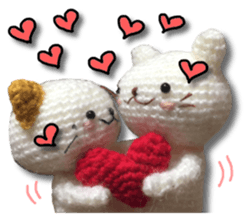 Cat including the knitting sticker #13841589