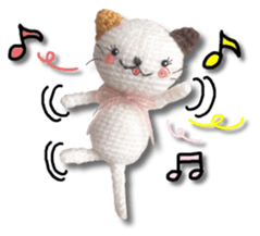 Cat including the knitting sticker #13841596