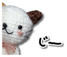 Cat including the knitting sticker #13841599