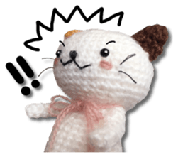 Cat including the knitting sticker #13841601