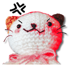 Cat including the knitting sticker #13841602