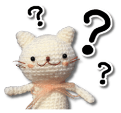 Cat including the knitting sticker #13841603