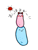 couple sea cucumber sticker #13842992
