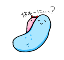 couple sea cucumber sticker #13842993