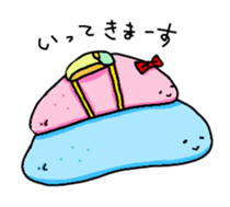 couple sea cucumber sticker #13842997