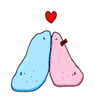 couple sea cucumber sticker #13843002