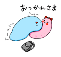 couple sea cucumber sticker #13843006