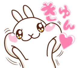 Rabbits that love meat sticker #13843532