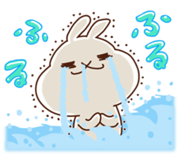 Rabbits that love meat sticker #13843533