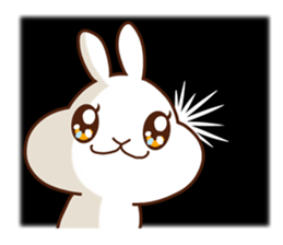 Rabbits that love meat sticker #13843534