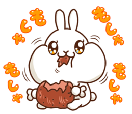 Rabbits that love meat sticker #13843535