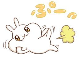 Rabbits that love meat sticker #13843540