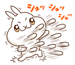 Rabbits that love meat sticker #13843541